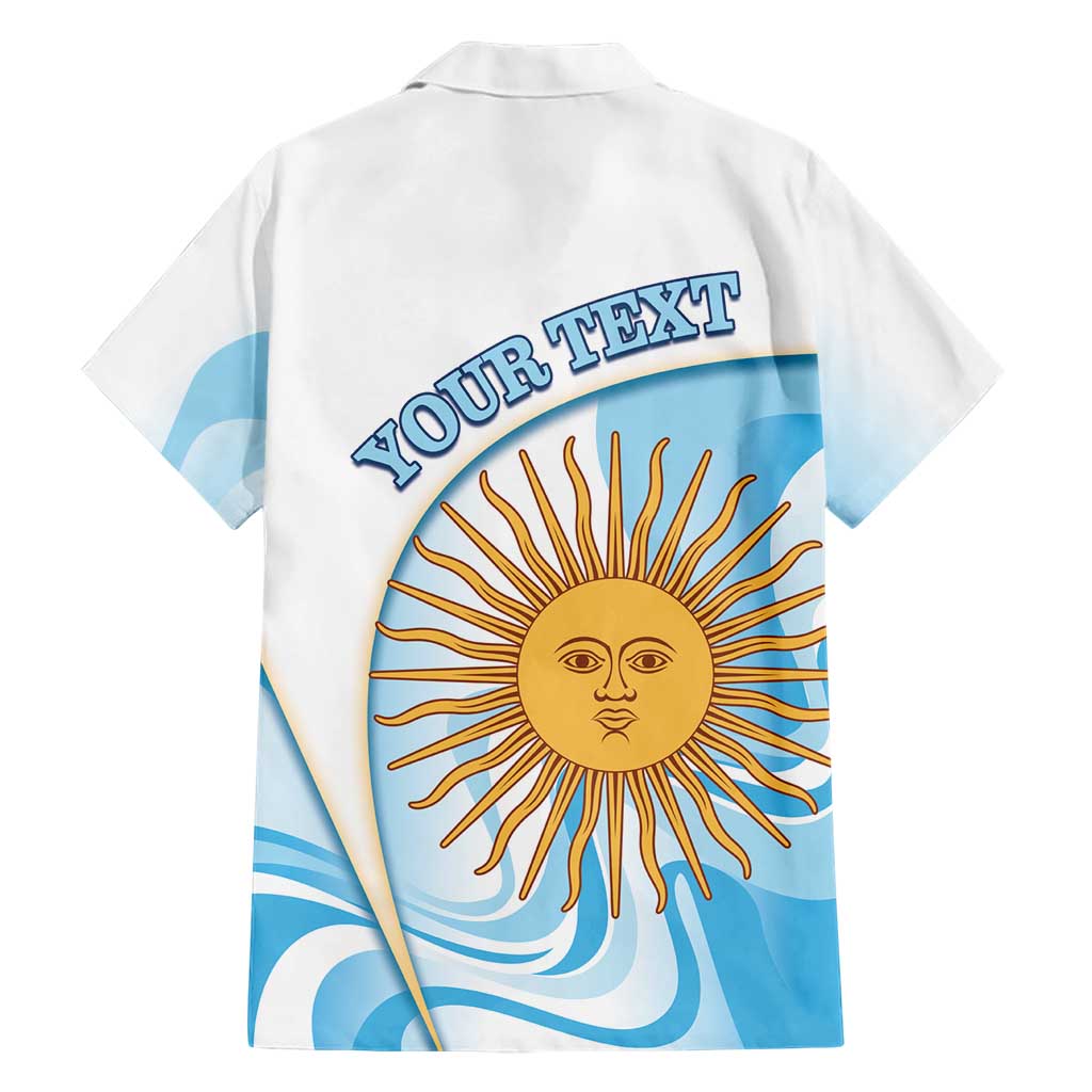 Argentina Football Personalized Family Matching Short Sleeve Bodycon Dress and Hawaiian Shirt 2026 Trophy Vamos La Albiceleste - Wonder Print Shop