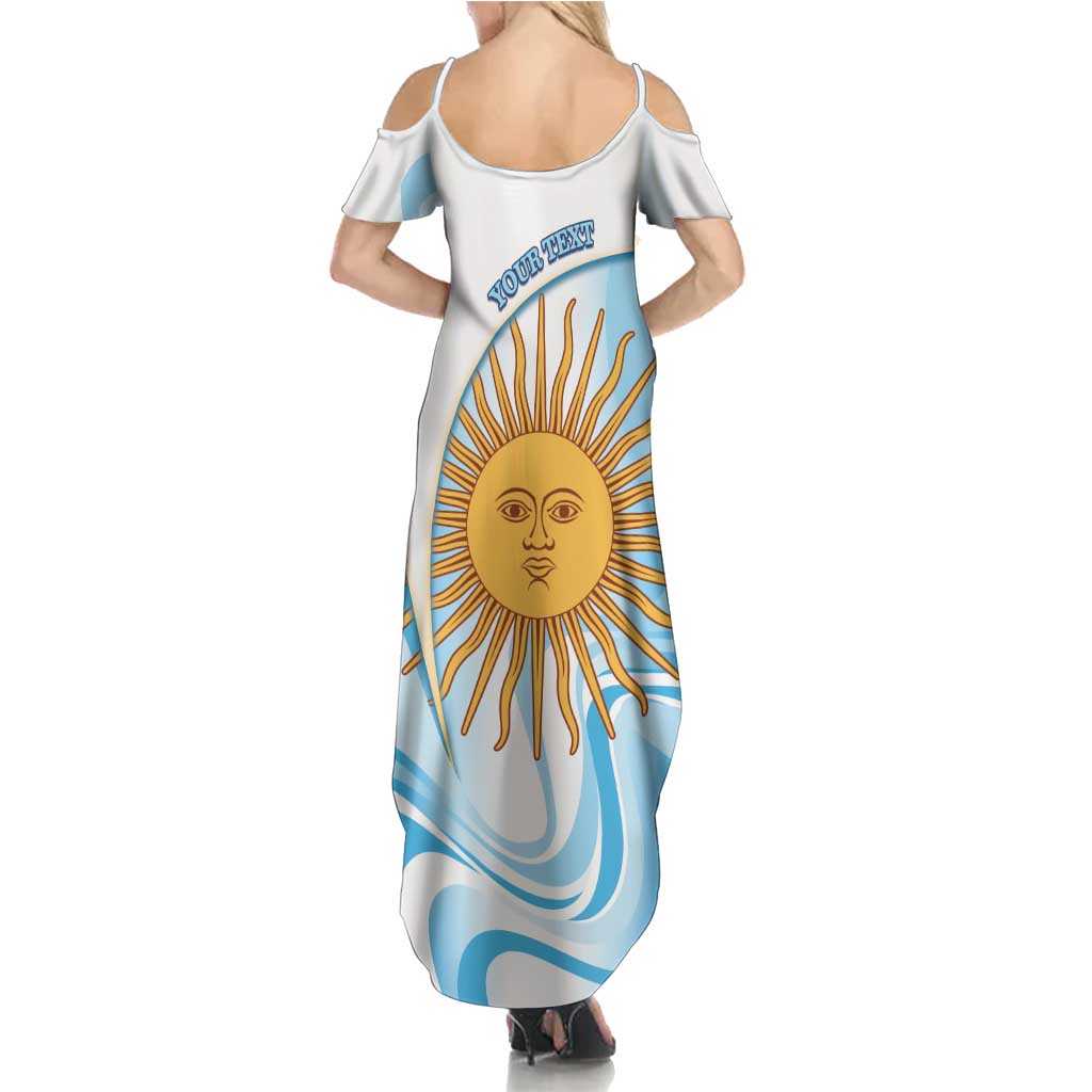 Argentina Football Personalized Family Matching Summer Maxi Dress and Hawaiian Shirt 2026 Trophy Vamos La Albiceleste - Wonder Print Shop