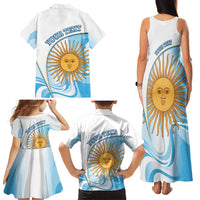 Argentina Football Personalized Family Matching Tank Maxi Dress and Hawaiian Shirt 2026 Trophy Vamos La Albiceleste - Wonder Print Shop