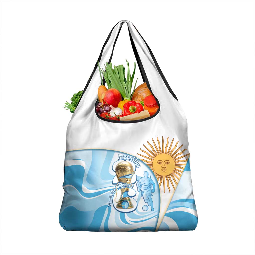 Argentina Football Grocery Bag 2026 Trophy Vamos La Albiceleste - Wonder Print Shop