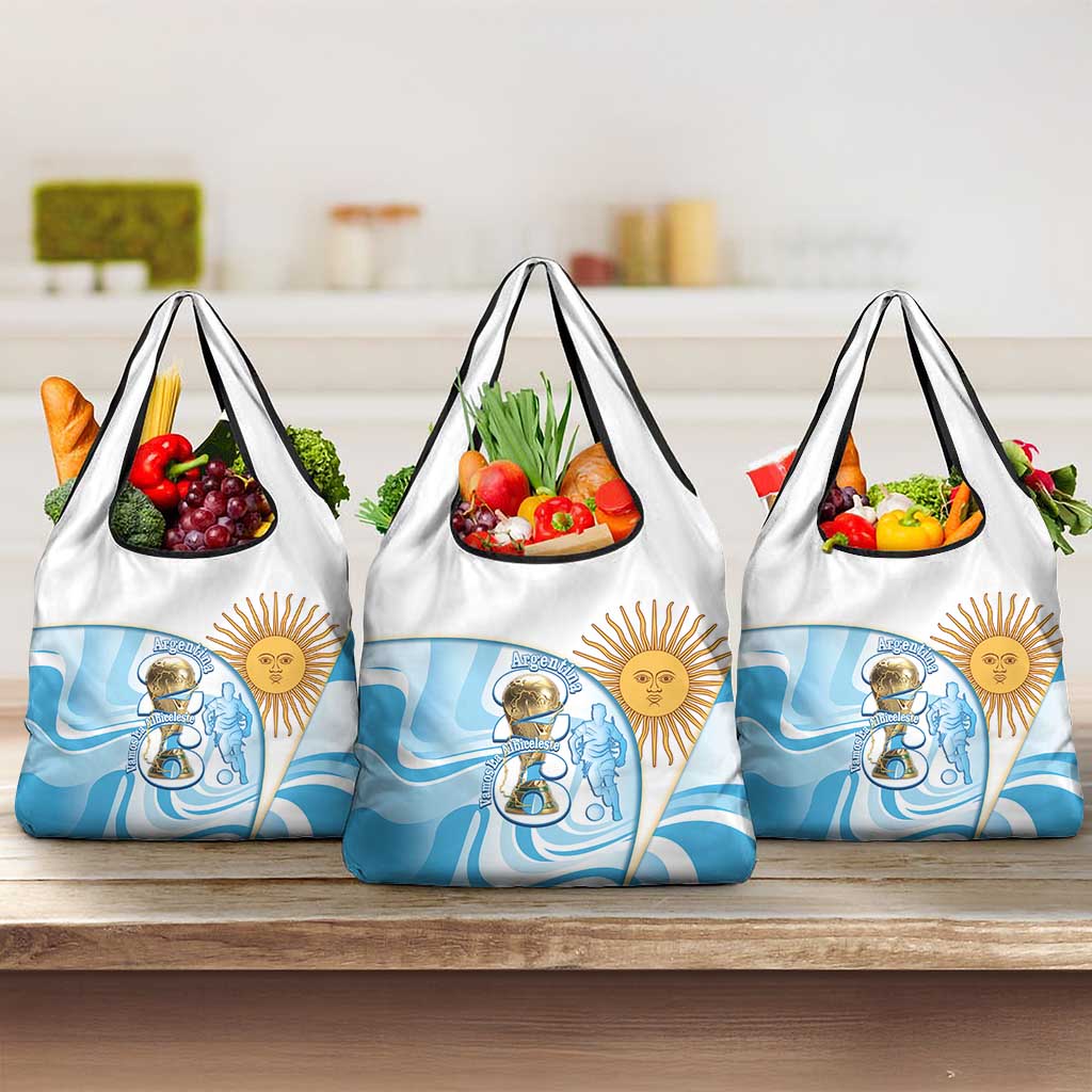 Argentina Football Grocery Bag 2026 Trophy Vamos La Albiceleste - Wonder Print Shop