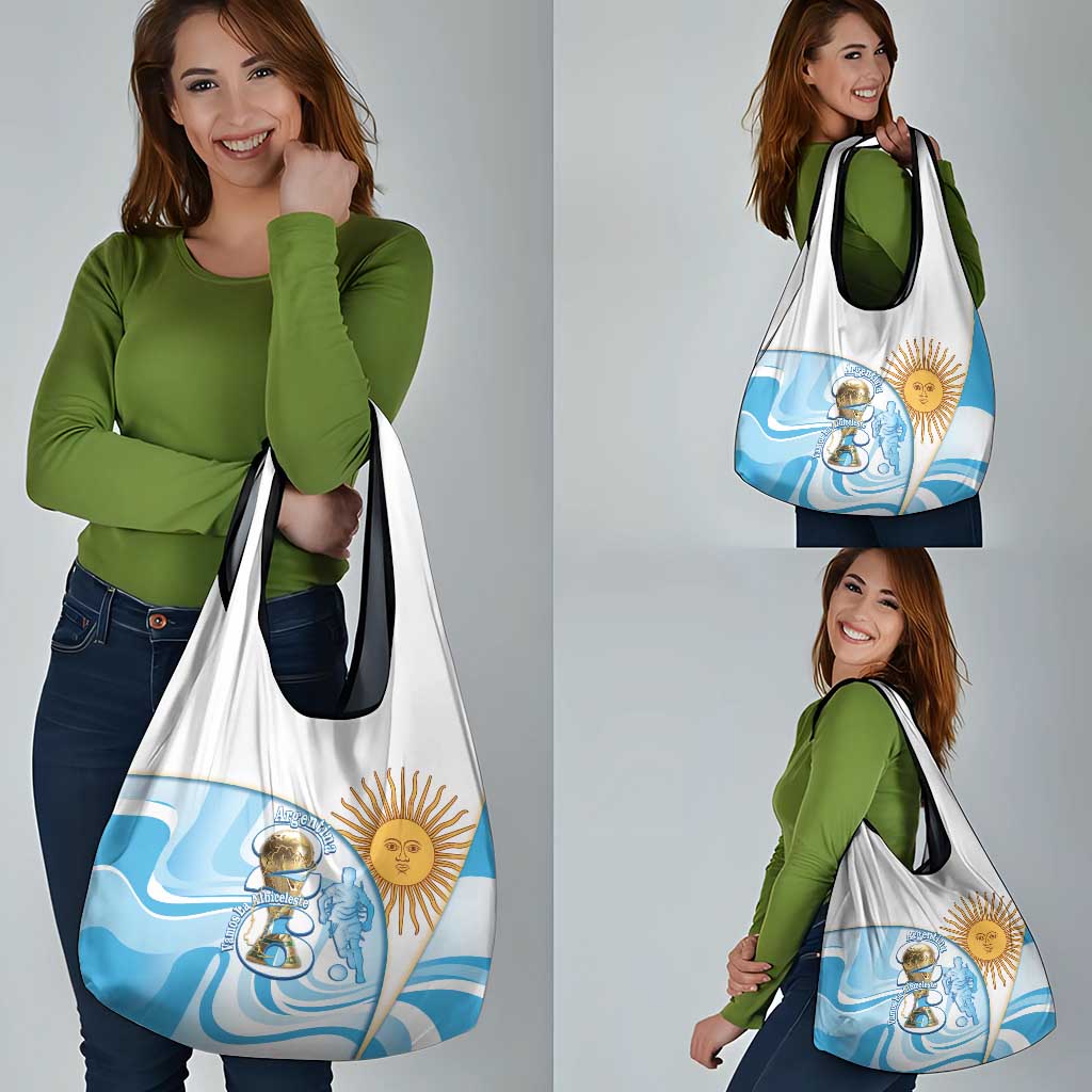 Argentina Football Grocery Bag 2026 Trophy Vamos La Albiceleste - Wonder Print Shop