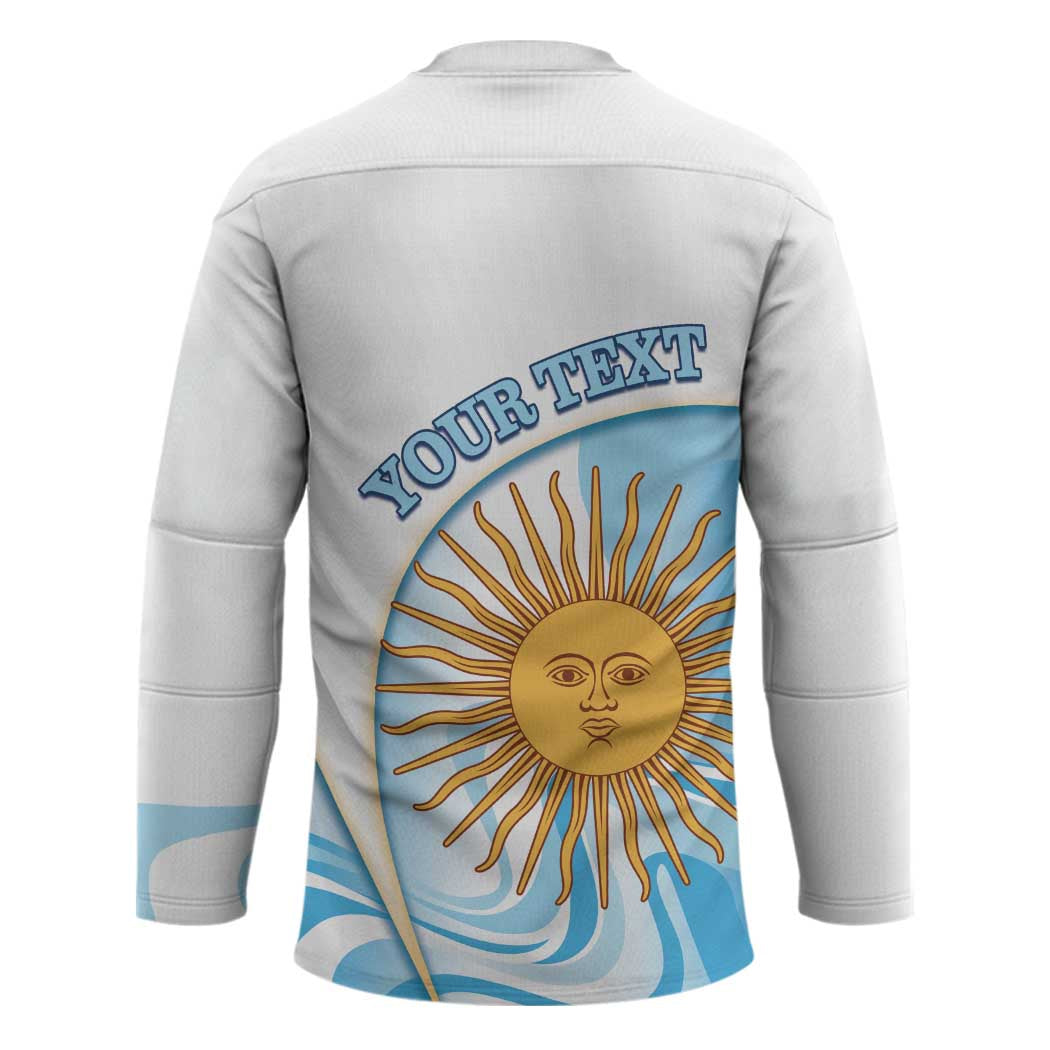 Argentina Football Personalized Hockey Jersey 2026 Trophy Vamos La Albiceleste - Wonder Print Shop