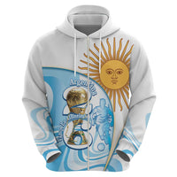 Argentina Football Personalized Hoodie 2026 Trophy Vamos La Albiceleste - Wonder Print Shop