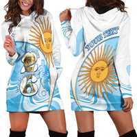 Argentina Football Personalized Hoodie Dress 2026 Trophy Vamos La Albiceleste - Wonder Print Shop