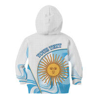 Argentina Football Personalized Kid Hoodie 2026 Trophy Vamos La Albiceleste - Wonder Print Shop