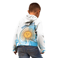 Argentina Football Personalized Kid Hoodie 2026 Trophy Vamos La Albiceleste - Wonder Print Shop