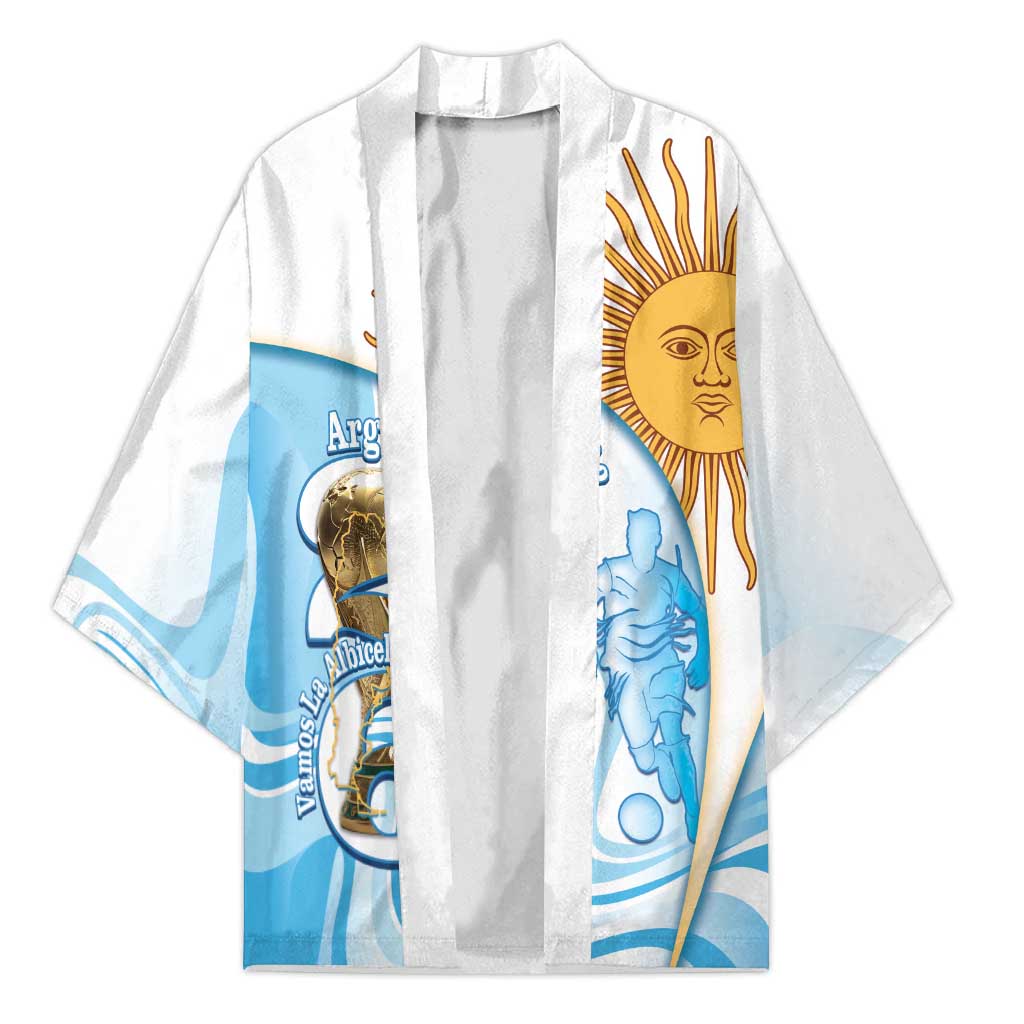 Argentina Football Personalized Kimono 2026 Trophy Vamos La Albiceleste - Wonder Print Shop