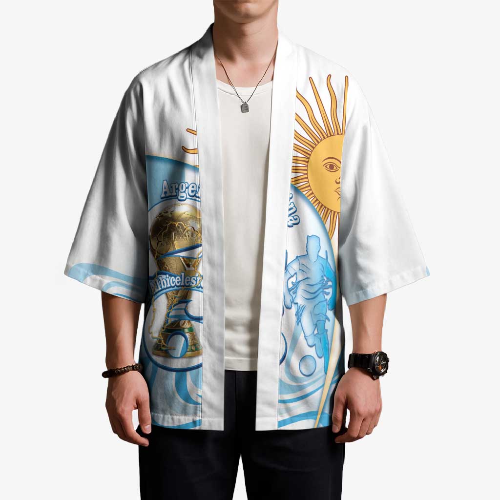 Argentina Football Personalized Kimono 2026 Trophy Vamos La Albiceleste - Wonder Print Shop