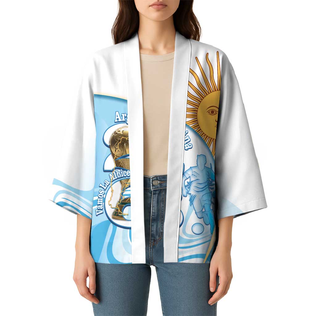 Argentina Football Personalized Kimono 2026 Trophy Vamos La Albiceleste - Wonder Print Shop