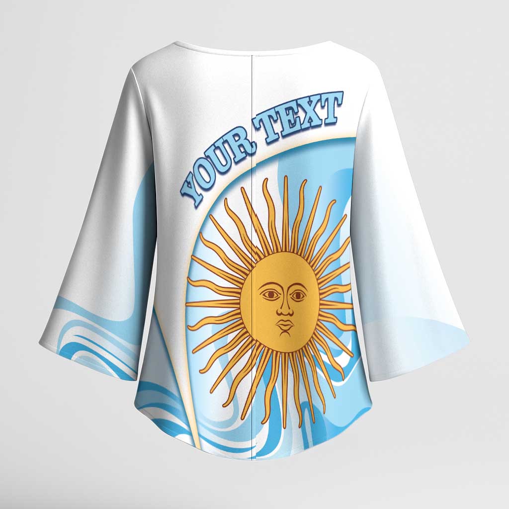Argentina Football Personalized Kimono Sleeve Blouse 2026 Trophy Vamos La Albiceleste - Wonder Print Shop