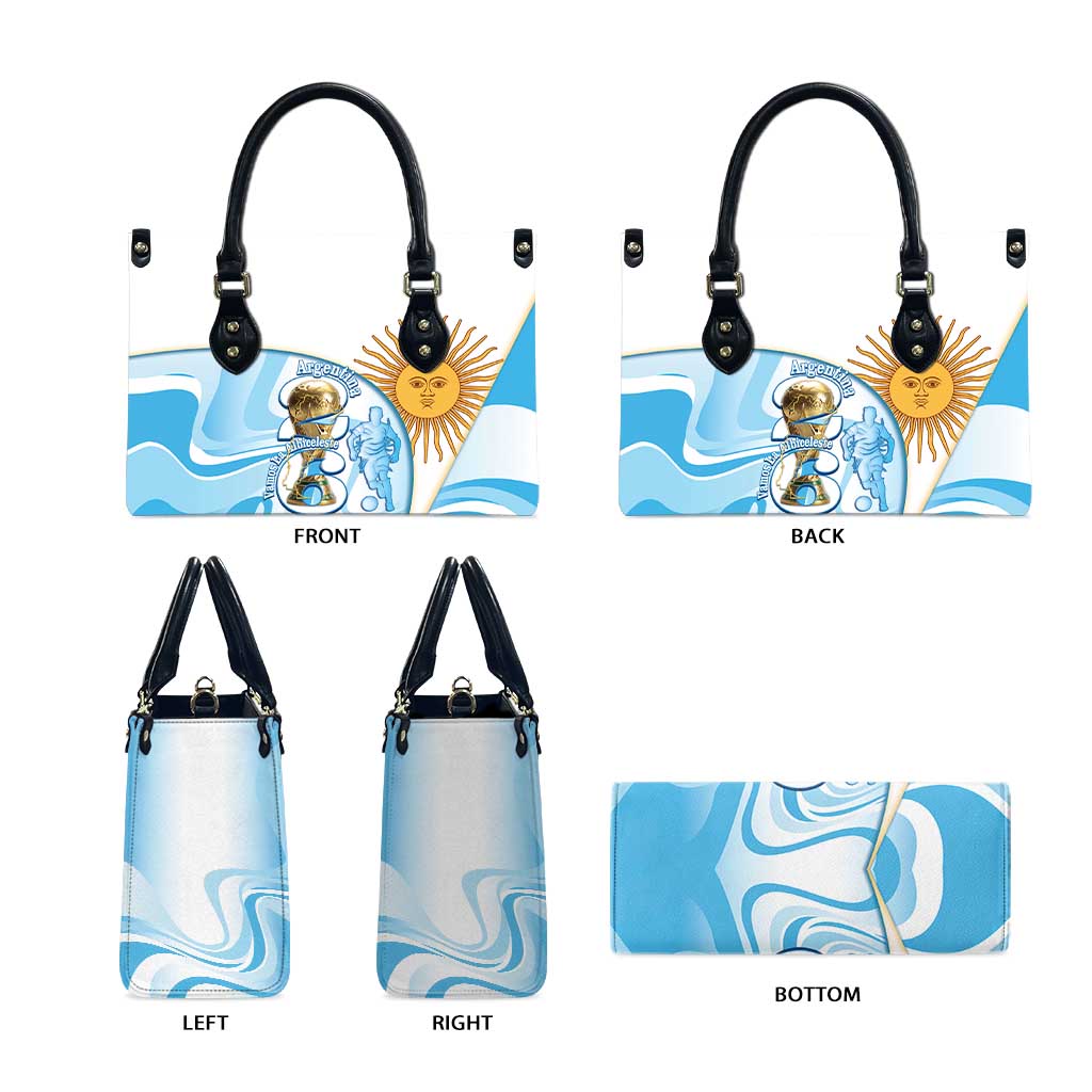 Argentina Football Leather Bag 2026 Trophy Vamos La Albiceleste - Wonder Print Shop
