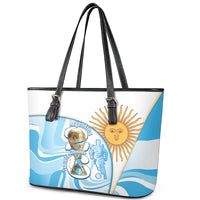 Argentina Football Leather Tote Bag 2026 Trophy Vamos La Albiceleste - Wonder Print Shop