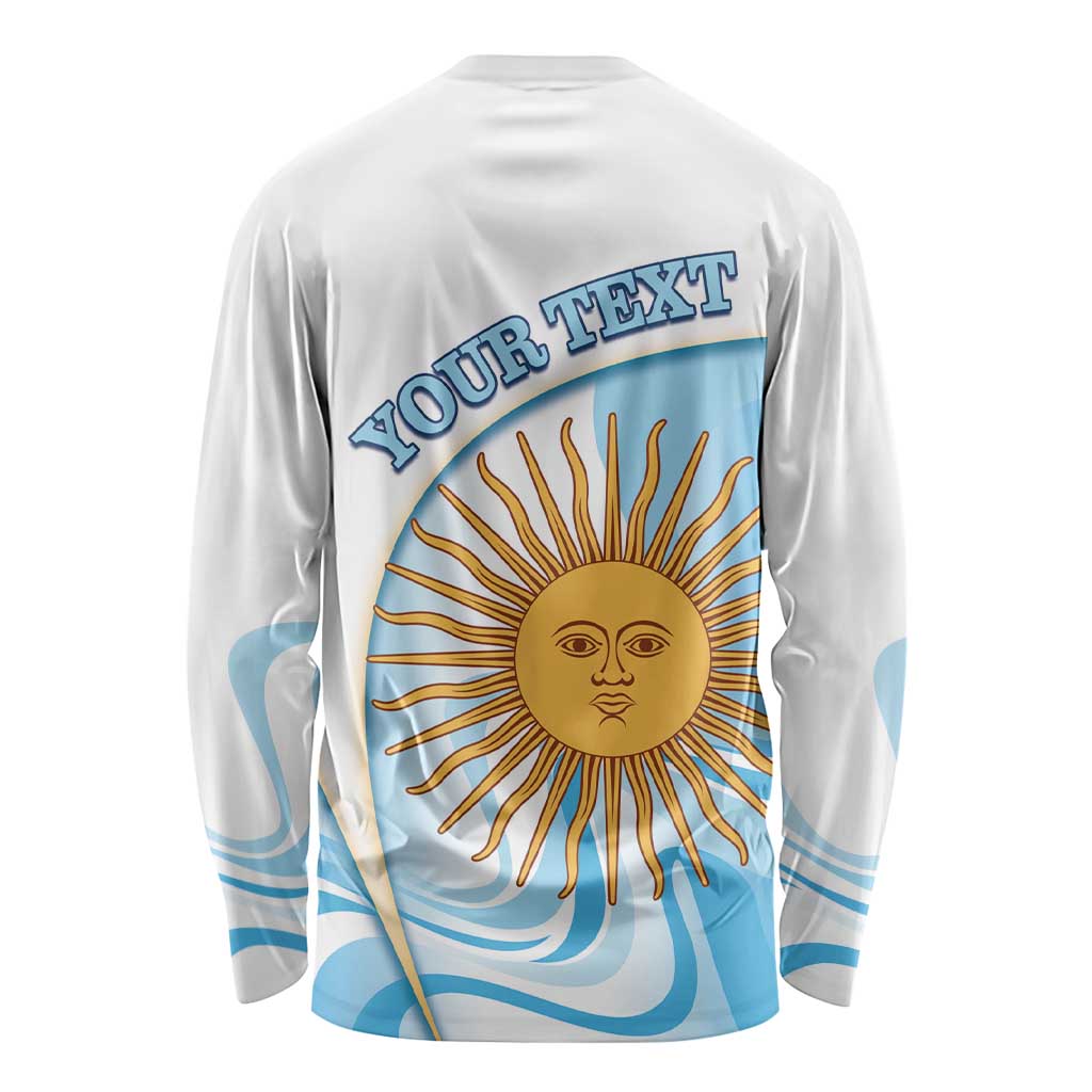 Argentina Football Personalized Long Sleeve Shirt 2026 Trophy Vamos La Albiceleste - Wonder Print Shop