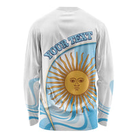 Argentina Football Personalized Long Sleeve Shirt 2026 Trophy Vamos La Albiceleste - Wonder Print Shop