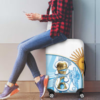 Argentina Football Luggage Cover 2026 Trophy Vamos La Albiceleste - Wonder Print Shop