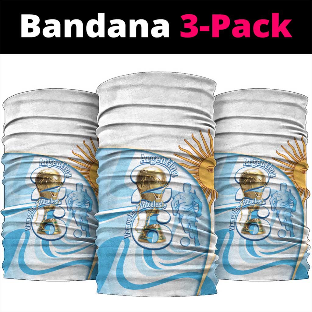 Argentina Football Neck Gaiter 2026 Trophy Vamos La Albiceleste - Wonder Print Shop