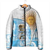 Argentina Football Personalized Padded Jacket 2026 Trophy Vamos La Albiceleste - Wonder Print Shop