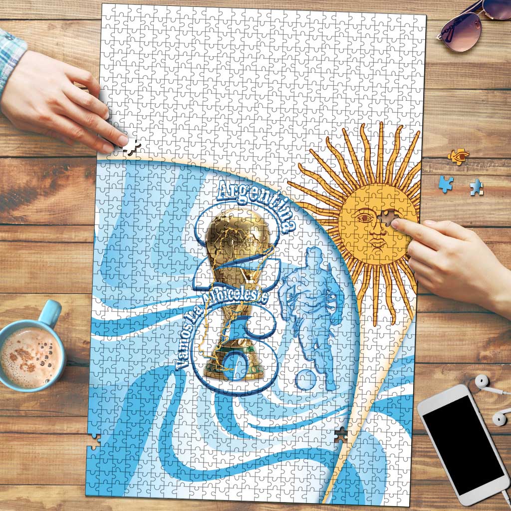 Argentina Football Puzzle 2026 Trophy Vamos La Albiceleste - Wonder Print Shop