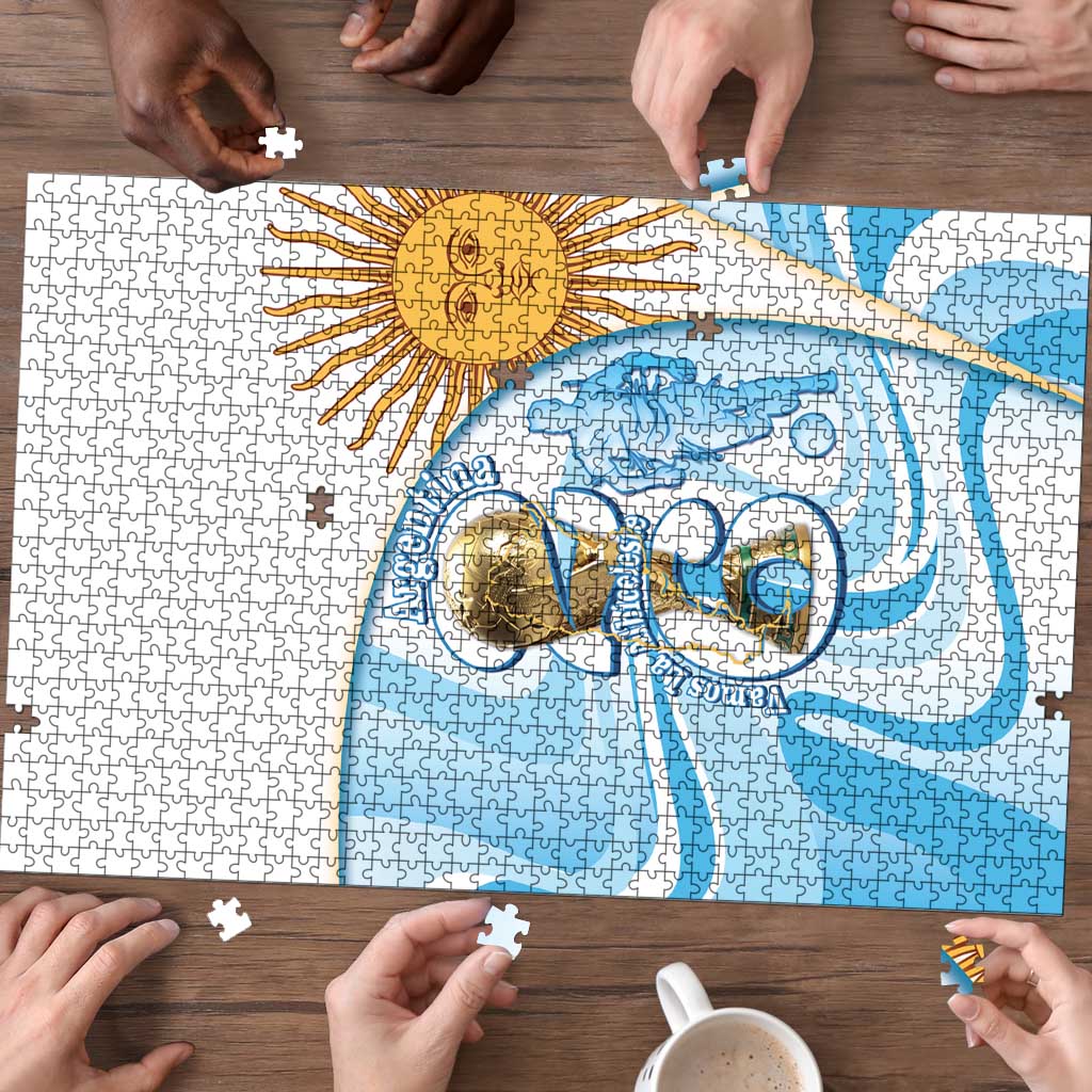 Argentina Football Puzzle 2026 Trophy Vamos La Albiceleste - Wonder Print Shop