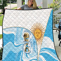 Argentina Football Quilt 2026 Trophy Vamos La Albiceleste - Wonder Print Shop
