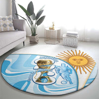 Argentina Football Round Carpet 2026 Trophy Vamos La Albiceleste - Wonder Print Shop