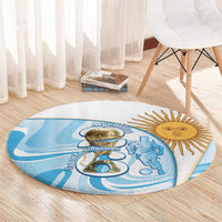 Argentina Football Round Carpet 2026 Trophy Vamos La Albiceleste - Wonder Print Shop