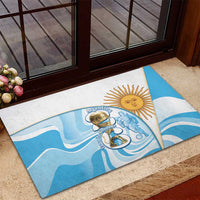 Argentina Football Rubber Doormat 2026 Trophy Vamos La Albiceleste - Wonder Print Shop