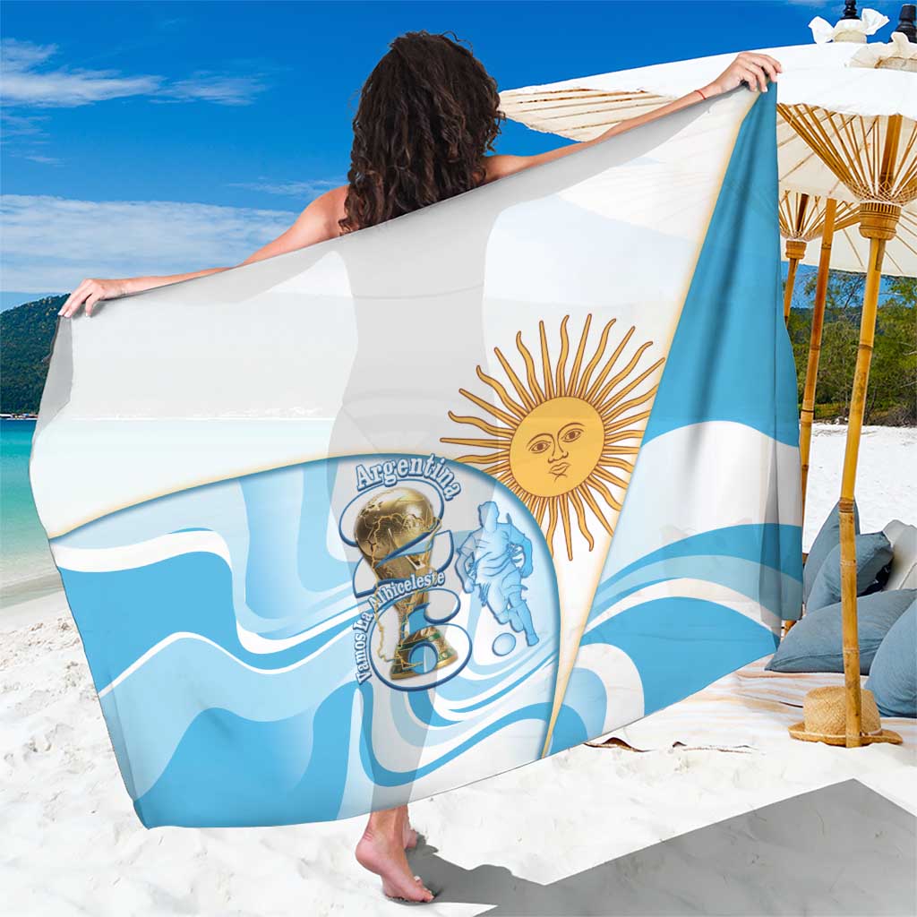 Argentina Football Sarong 2026 Trophy Vamos La Albiceleste - Wonder Print Shop