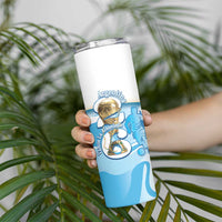 Argentina Football Personalized Skinny Tumbler 2026 Trophy Vamos La Albiceleste - Wonder Print Shop