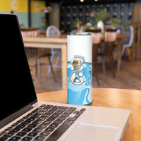 Argentina Football Personalized Skinny Tumbler 2026 Trophy Vamos La Albiceleste - Wonder Print Shop