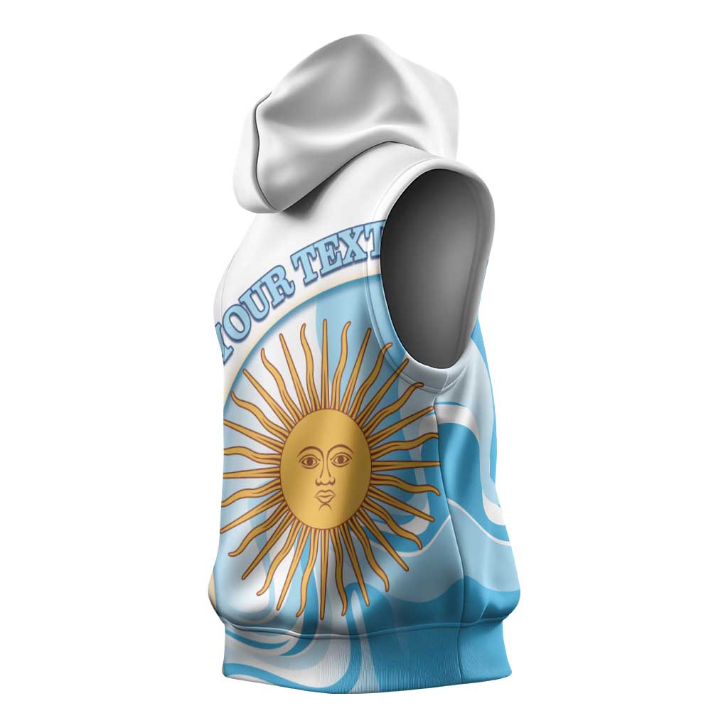 Argentina Football Personalized Sleeveless Hoodie 2026 Trophy Vamos La Albiceleste - Wonder Print Shop