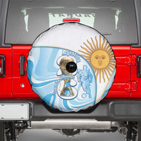 Argentina Football Spare Tire Cover 2026 Trophy Vamos La Albiceleste - Wonder Print Shop