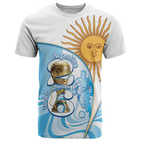 Argentina Football Personalized T Shirt 2026 Trophy Vamos La Albiceleste - Wonder Print Shop