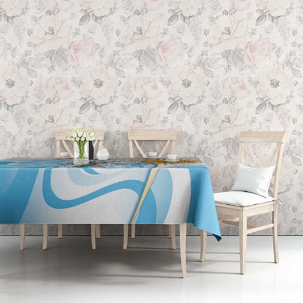 Argentina Football Tablecloth 2026 Trophy Vamos La Albiceleste - Wonder Print Shop