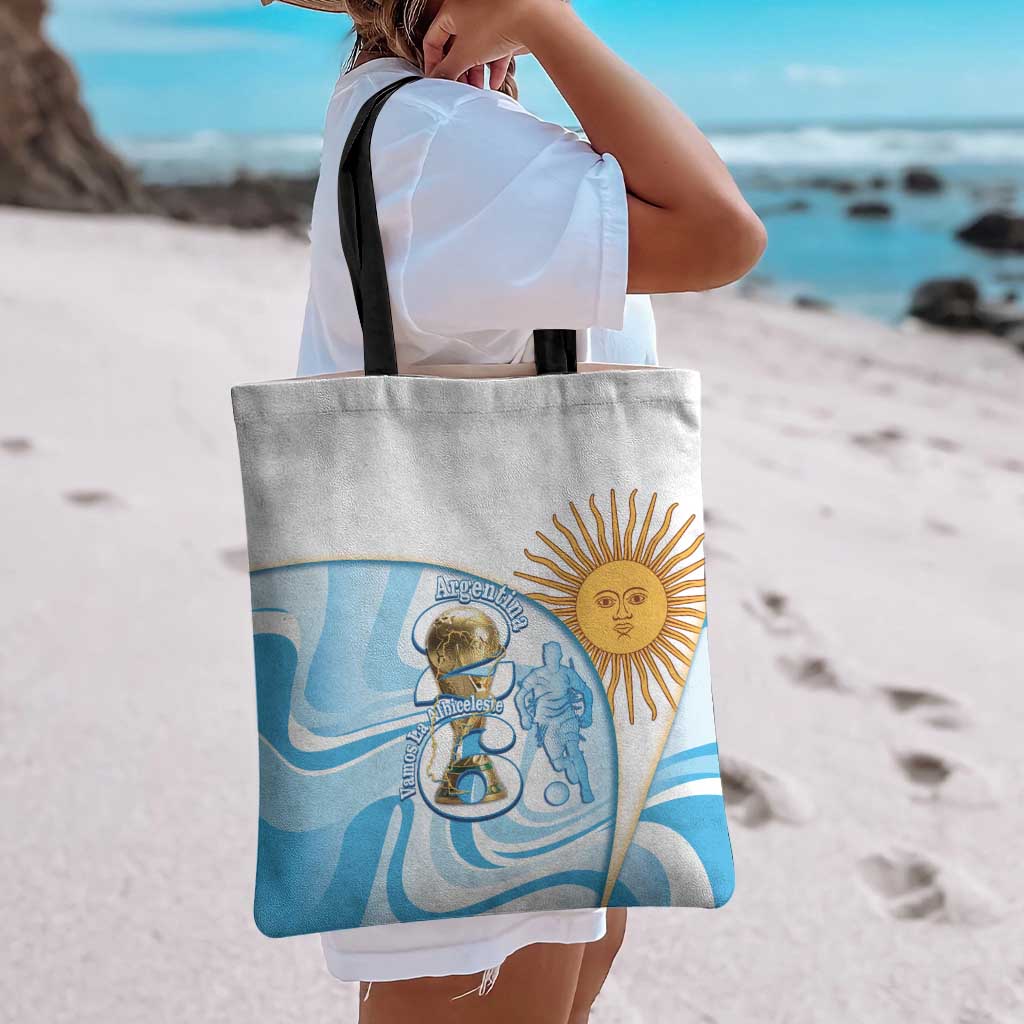 Argentina Football Tote Bag 2026 Trophy Vamos La Albiceleste - Wonder Print Shop