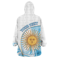 Argentina Football Personalized Wearable Blanket Hoodie 2026 Trophy Vamos La Albiceleste - Wonder Print Shop