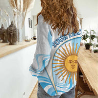 Argentina Football Personalized Women Casual Shirt 2026 Trophy Vamos La Albiceleste - Wonder Print Shop