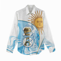 Argentina Football Personalized Women Casual Shirt 2026 Trophy Vamos La Albiceleste - Wonder Print Shop