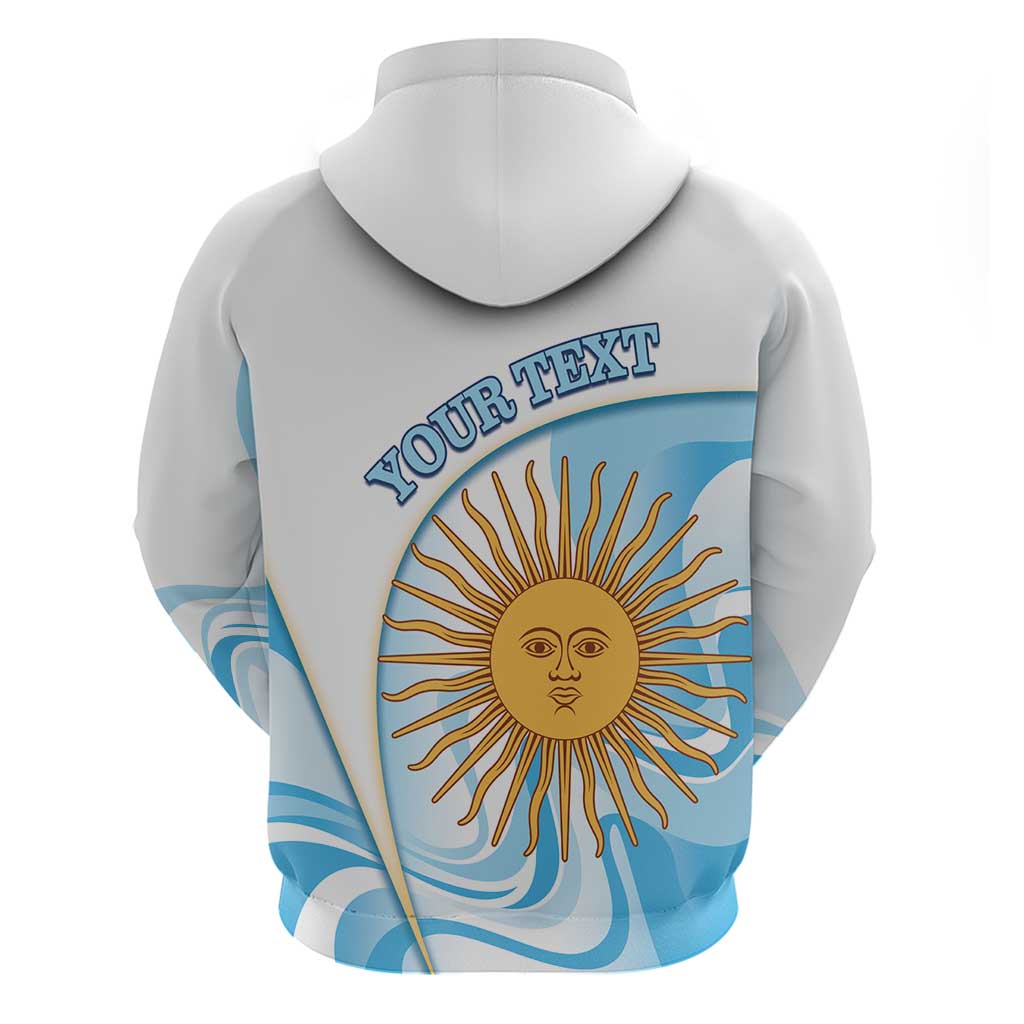 Argentina Football Personalized Zip Hoodie 2026 Trophy Vamos La Albiceleste - Wonder Print Shop