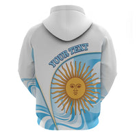 Argentina Football Personalized Zip Hoodie 2026 Trophy Vamos La Albiceleste - Wonder Print Shop