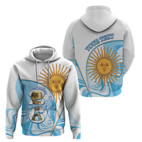 Argentina Football Personalized Zip Hoodie 2026 Trophy Vamos La Albiceleste - Wonder Print Shop