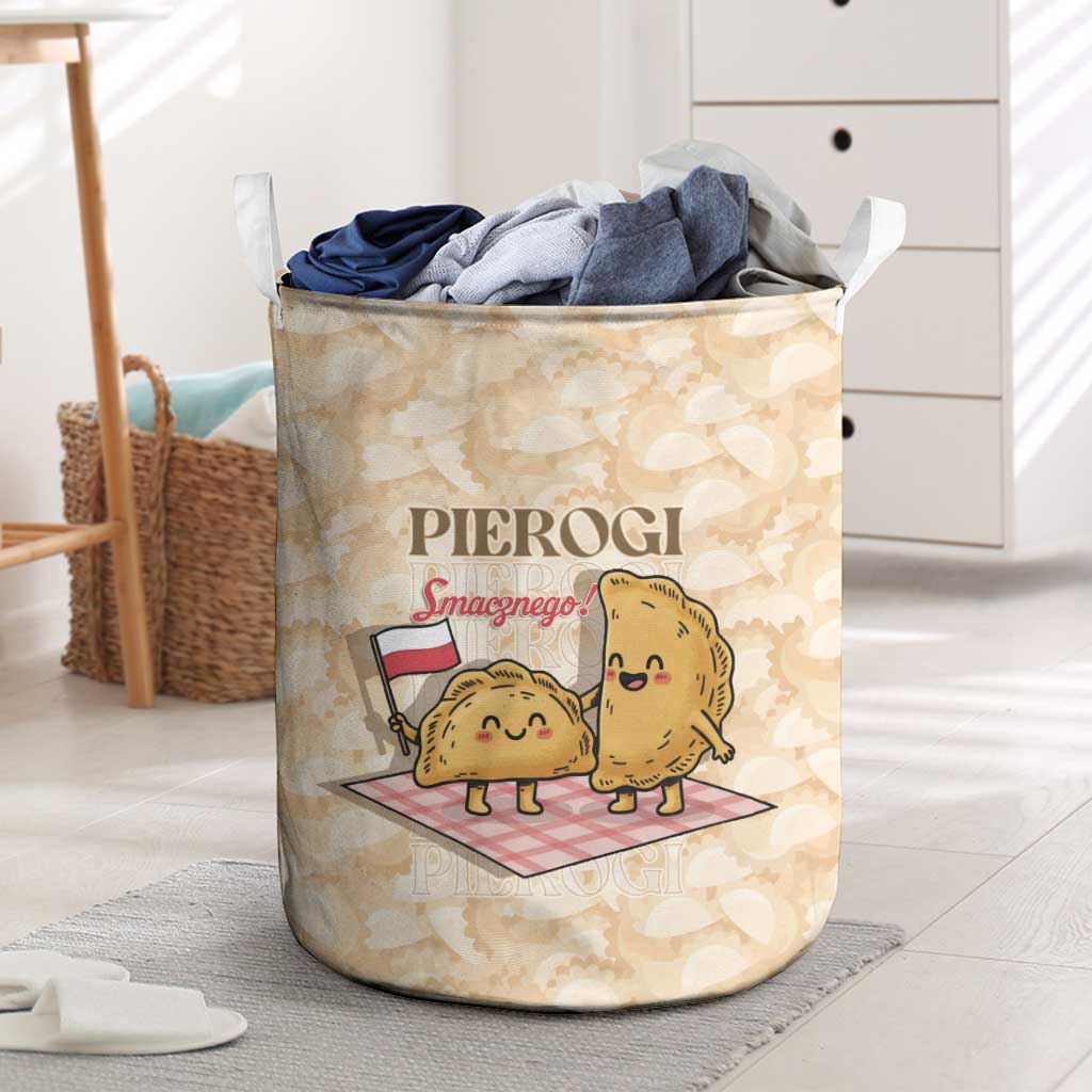 Poland Pierogi Laundry Basket Cute Polish Dumplings Smacznego