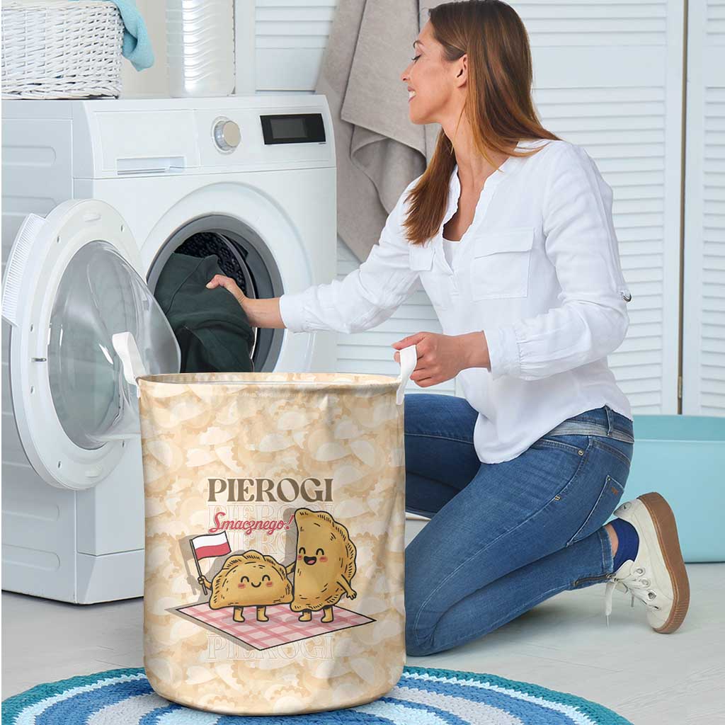 Poland Pierogi Laundry Basket Cute Polish Dumplings Smacznego