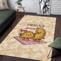 Poland Pierogi Area Rug Cute Polish Dumplings Smacznego