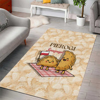 Poland Pierogi Area Rug Cute Polish Dumplings Smacznego