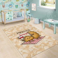 Poland Pierogi Area Rug Cute Polish Dumplings Smacznego