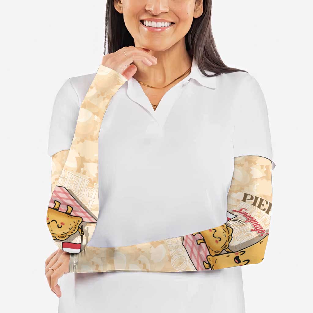 Poland Pierogi Arm Sleeves Cute Polish Dumplings Smacznego