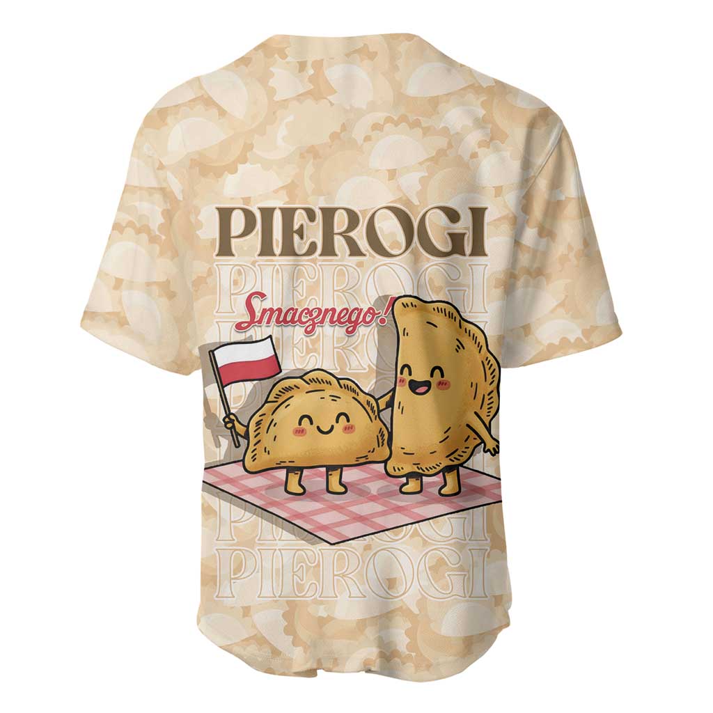 Poland Pierogi Baseball Jersey Cute Polish Dumplings Smacznego
