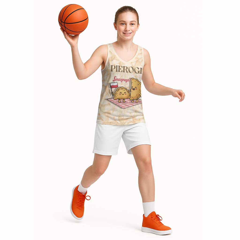 Poland Pierogi Basketball Jersey Cute Polish Dumplings Smacznego